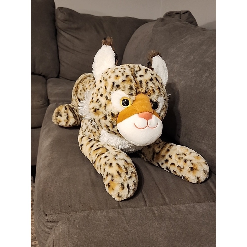 Bass Pro Shops Plush‎ Bobcat Bob Cat Jaguar Cheetah Large 27" HTF Shop